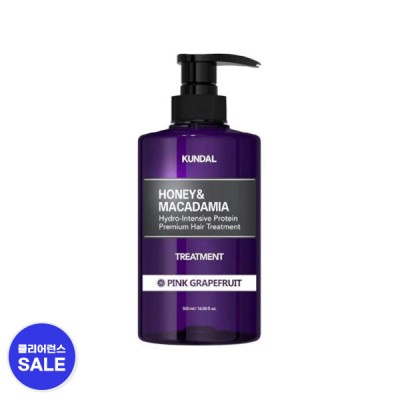 [분리배송/개별주문][쿤달] Honey & Macadamia Protein Treatment_500ml_Pink Grapefruit