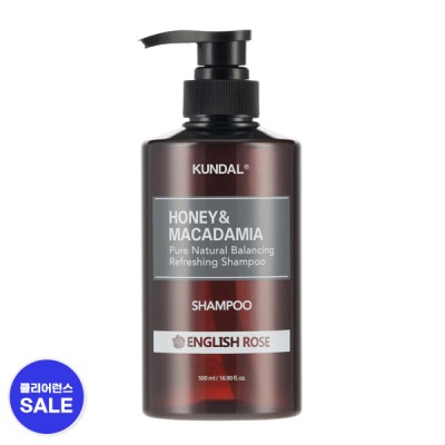 [분리배송/개별주문][쿤달] Honey & Macadamia Nature Shampoo_500m_English Rose